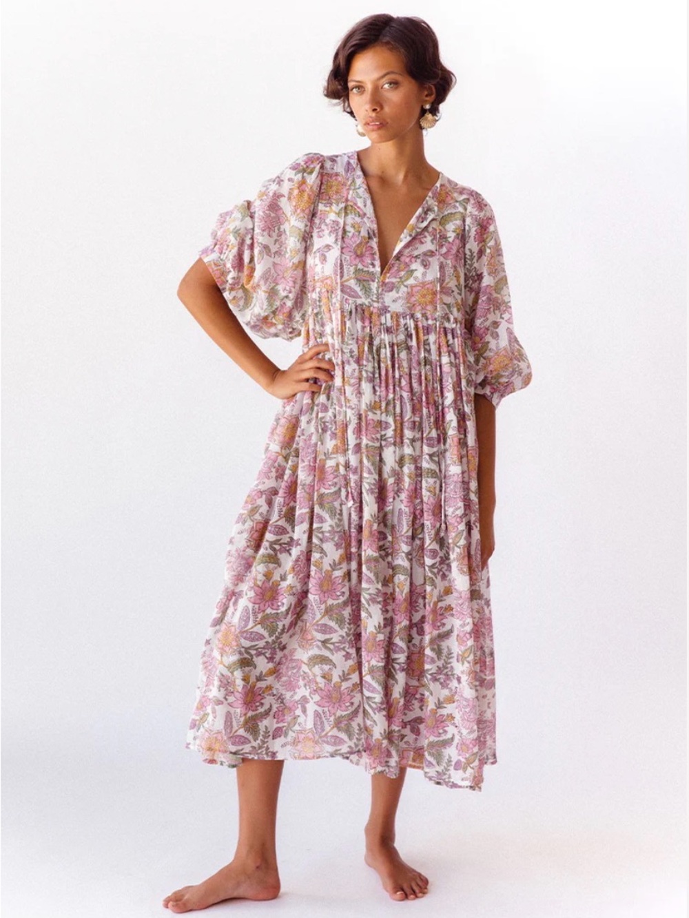 In search of Kyra Midi in Fushia Bloom Size Small